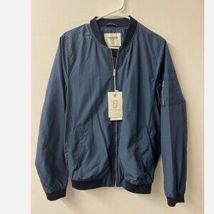 Pull And Bear Men’s Basic Co. Bomber Jacket Navy Pull & Bear Size m NWT